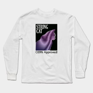 String Cat CERN | Physics Humor Long Sleeve T-Shirt
